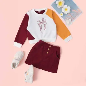 2-piece Sweatshirt & Skirt for Toddler Girl