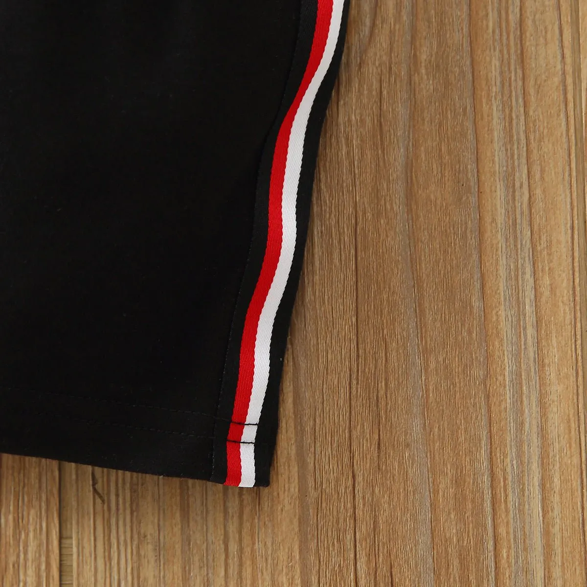 2pcs Toddler Boy Casual Colorblock Striped Polo Shirt and Shorts Set
