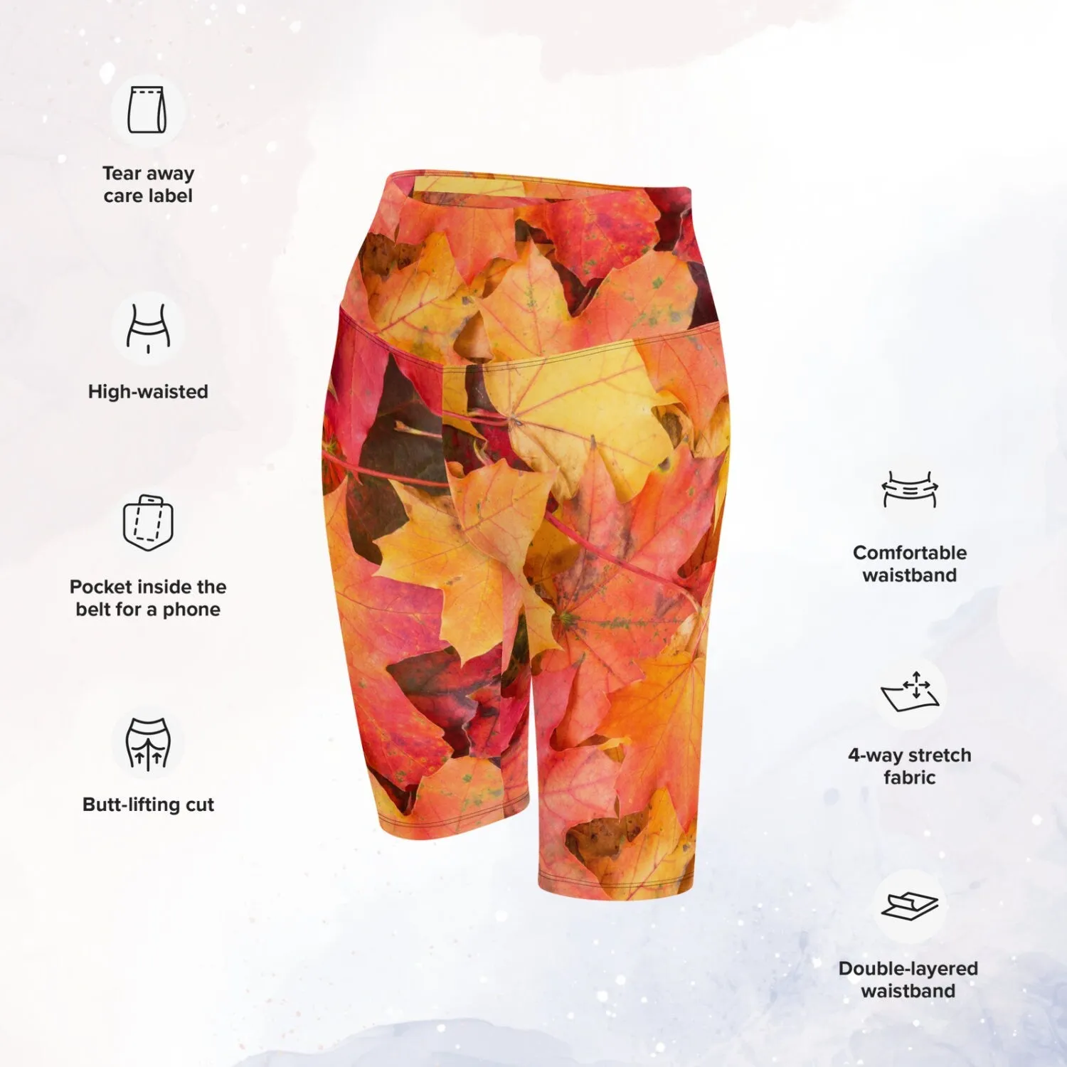 Autumn Leaves Bike Shorts