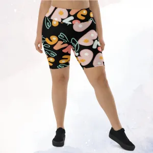 Be Brave Black Biker Shorts