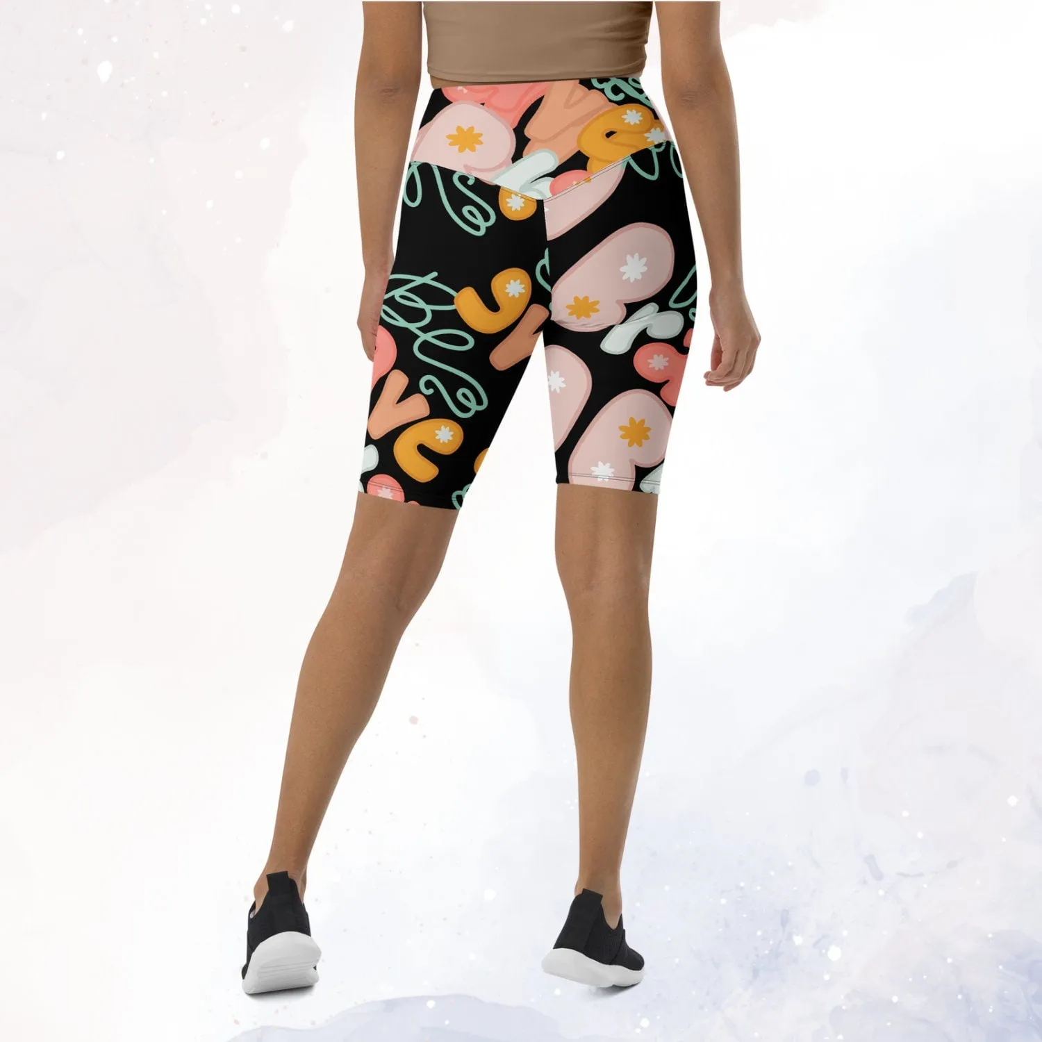 Be Brave Black Biker Shorts