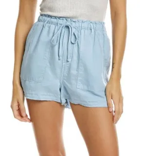 Bella Dahl Release Hem Patch Pocket Short Ocean Tide