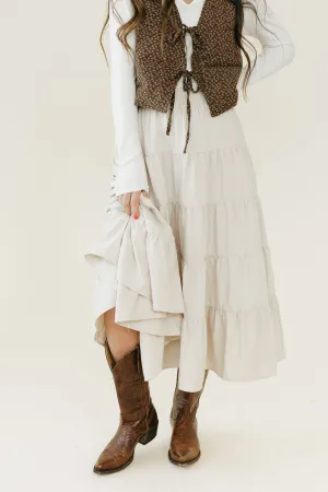Bevan Skirt-Light Beige