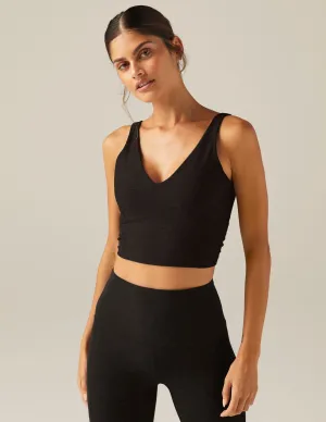 BEYOND YOGA SPACEDYE ALWAYS ON CROPPED TANK - DARKEST NIGHT SD4628