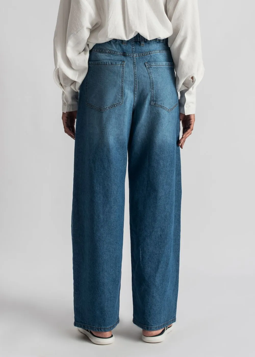 Blue Skater Fit with Seam Jeans
