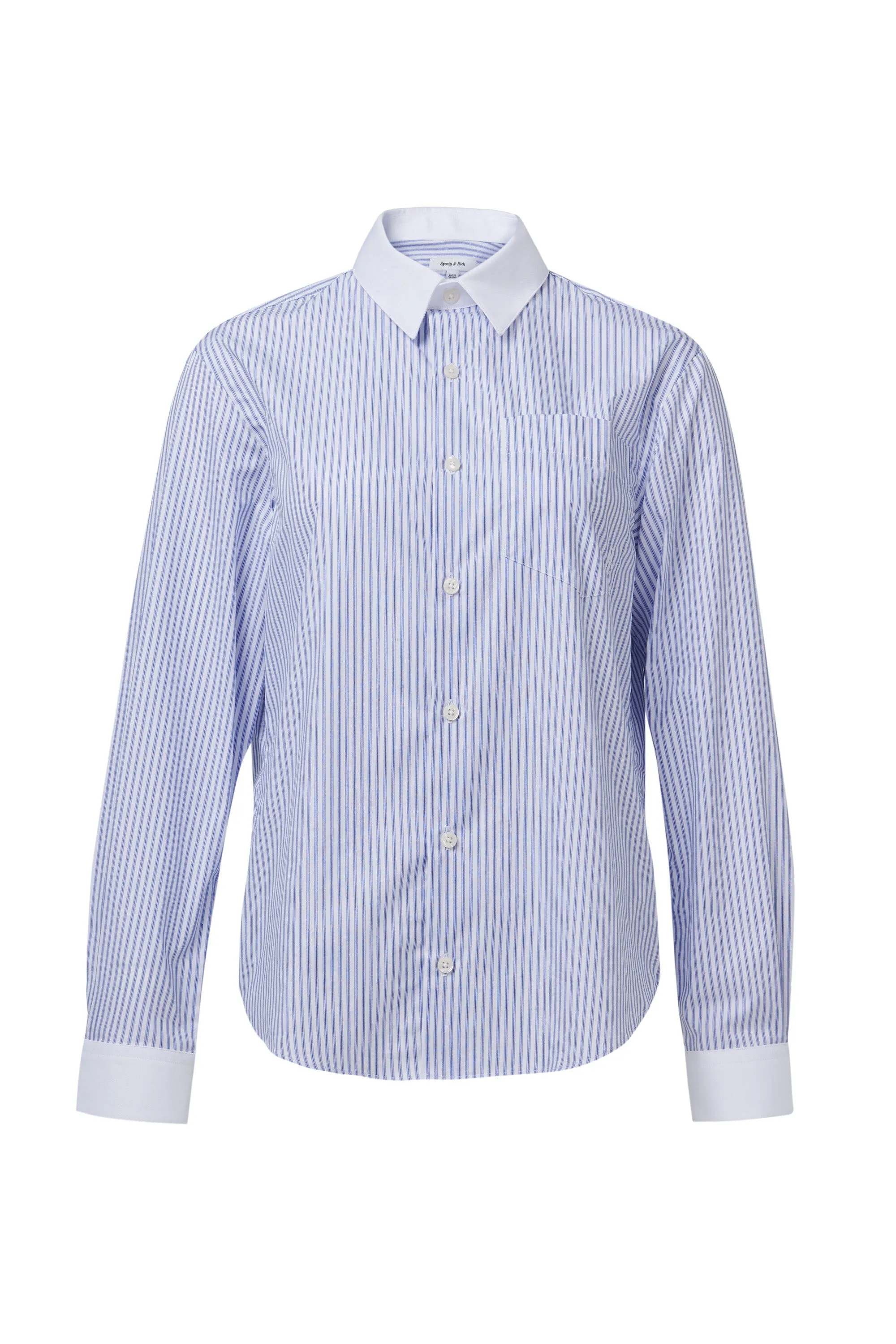 Blue SRC Embroidered Button Down Shirt