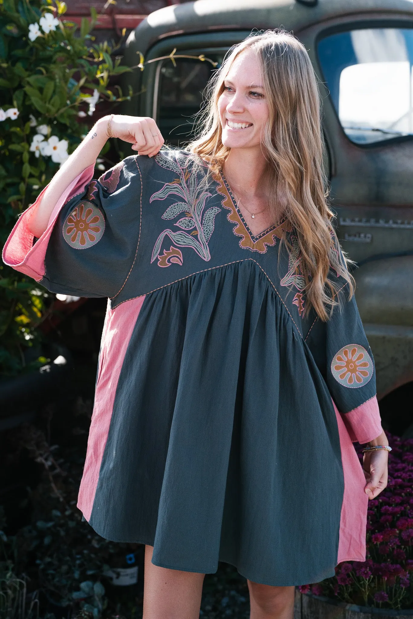 Boho Chic V Neck Tunic