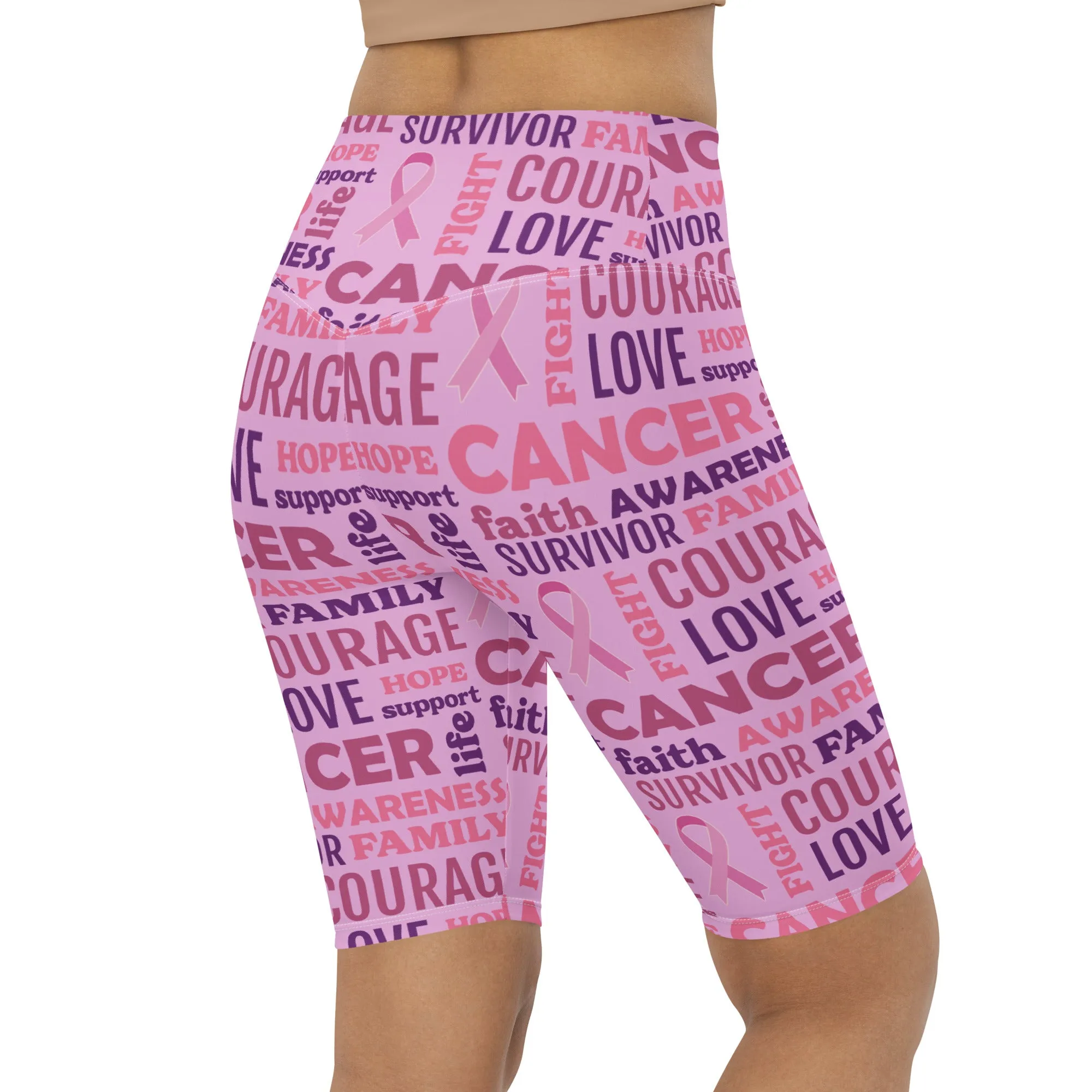 Breast Cancer Awareness Biker Shorts