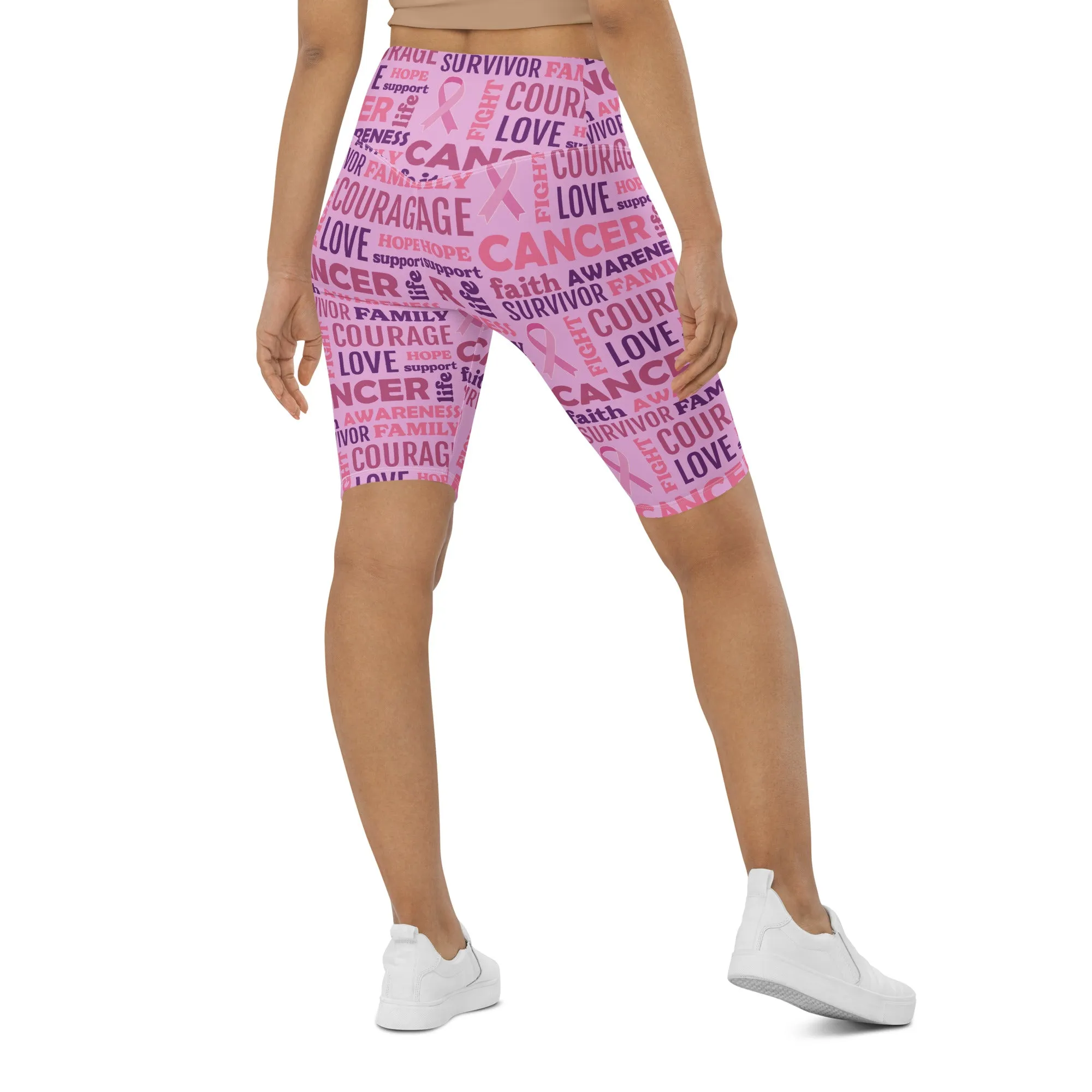 Breast Cancer Awareness Biker Shorts