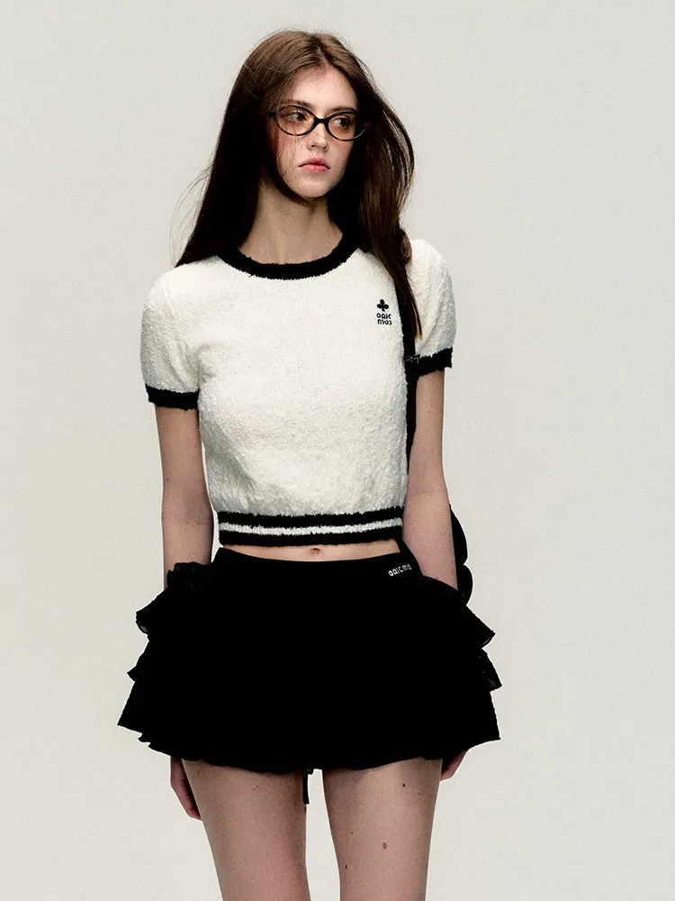 Casual Crew-Neck Short Chic Summer-Knit