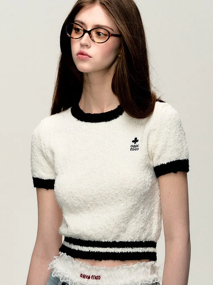 Casual Crew-Neck Short Chic Summer-Knit
