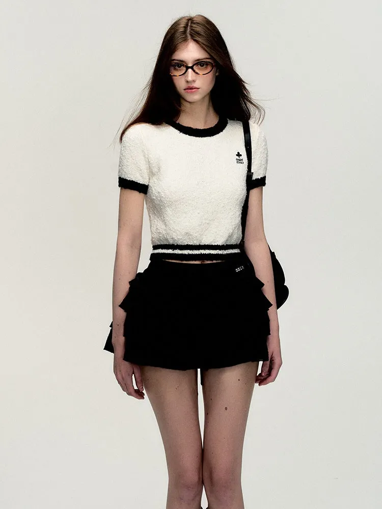 Casual Crew-Neck Short Chic Summer-Knit