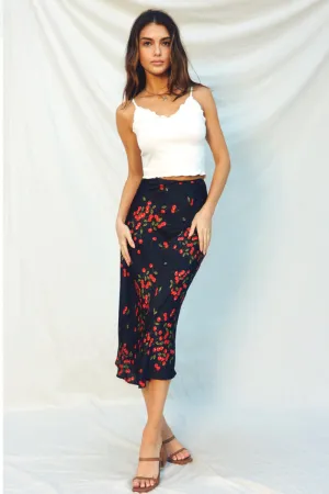 Cherries Maxi Skirt