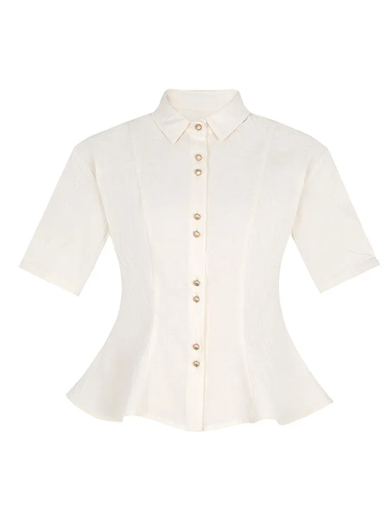 Constricted Flare Nichi Chic Vest&Blouse