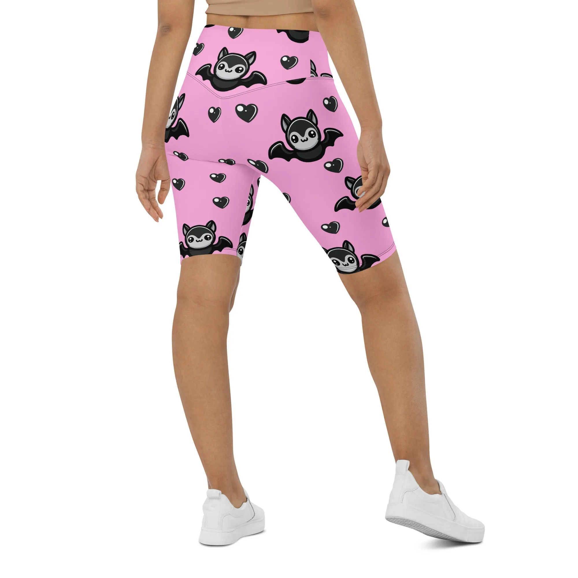 Cute Bats Biker Shorts