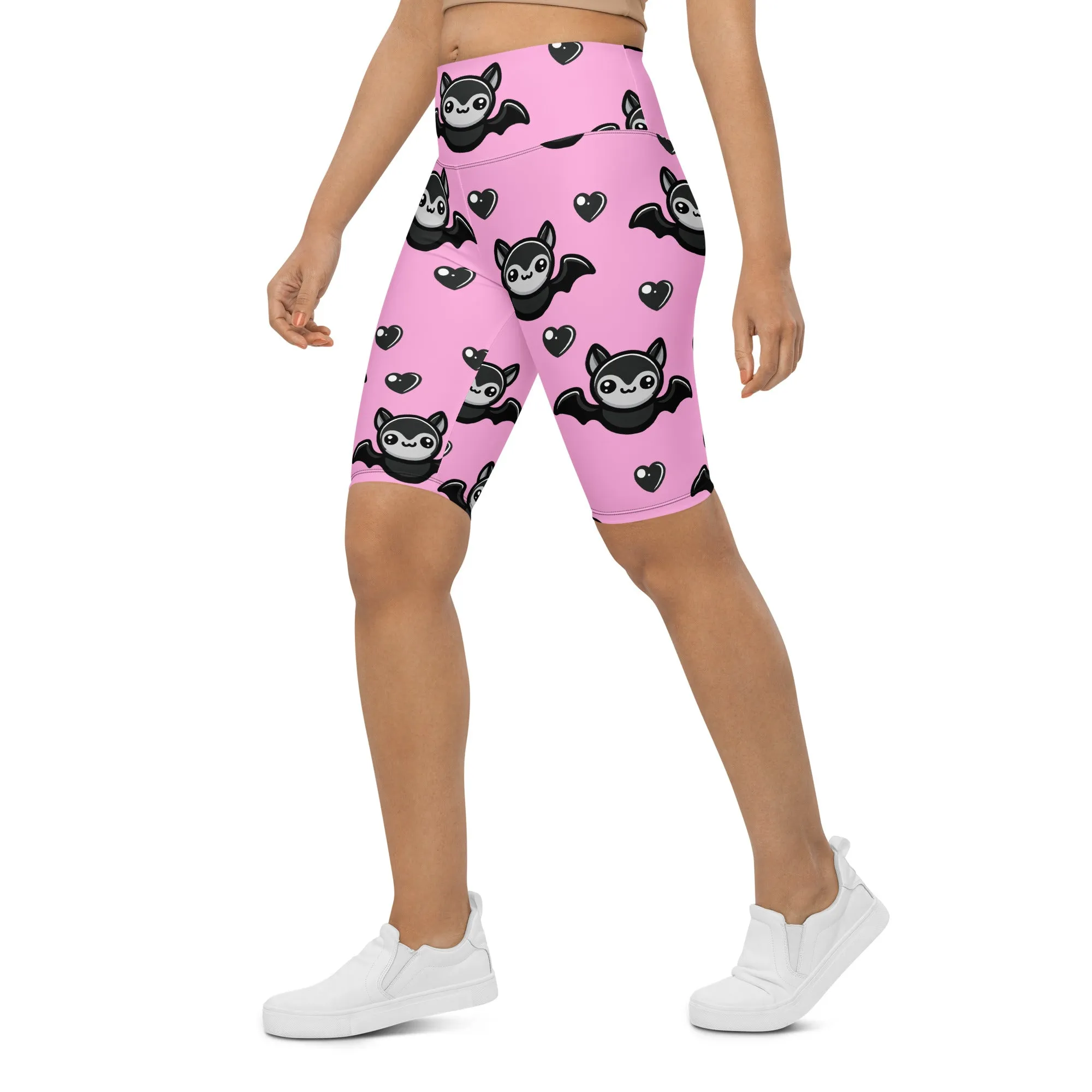 Cute Bats Biker Shorts