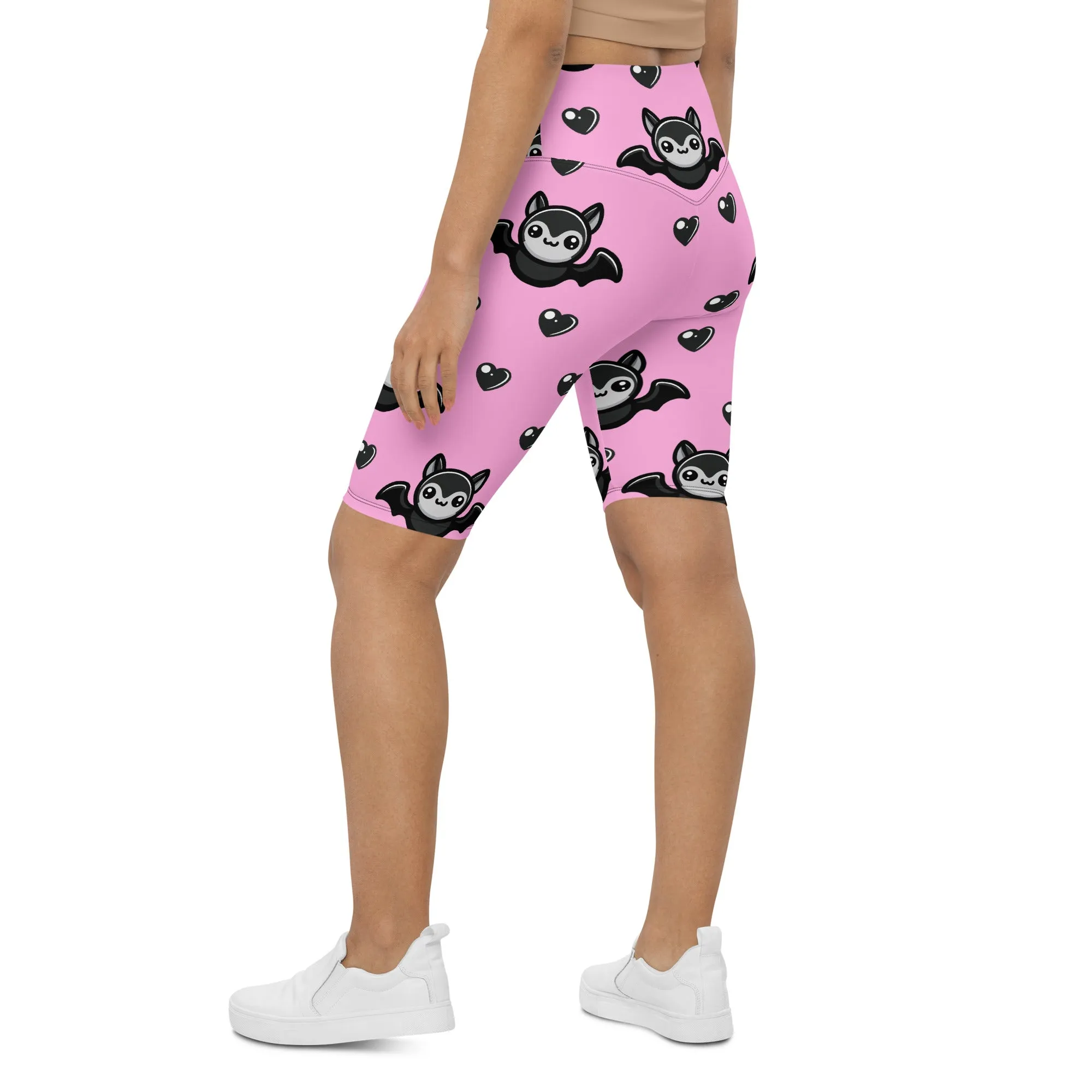 Cute Bats Biker Shorts
