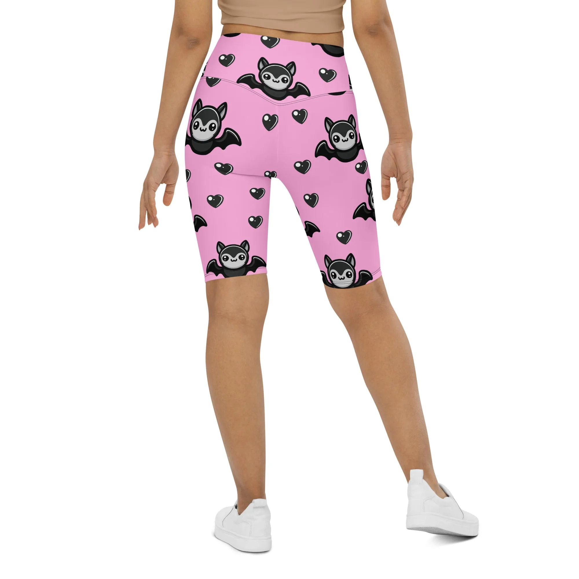Cute Bats Biker Shorts