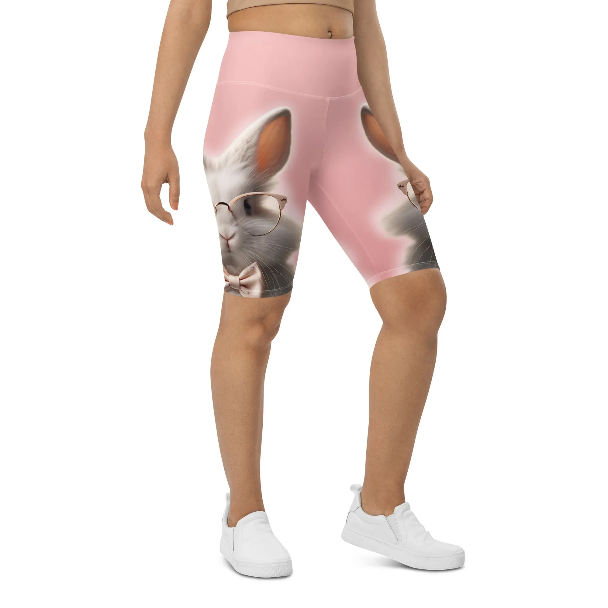 Cute Bunny Biker Shorts