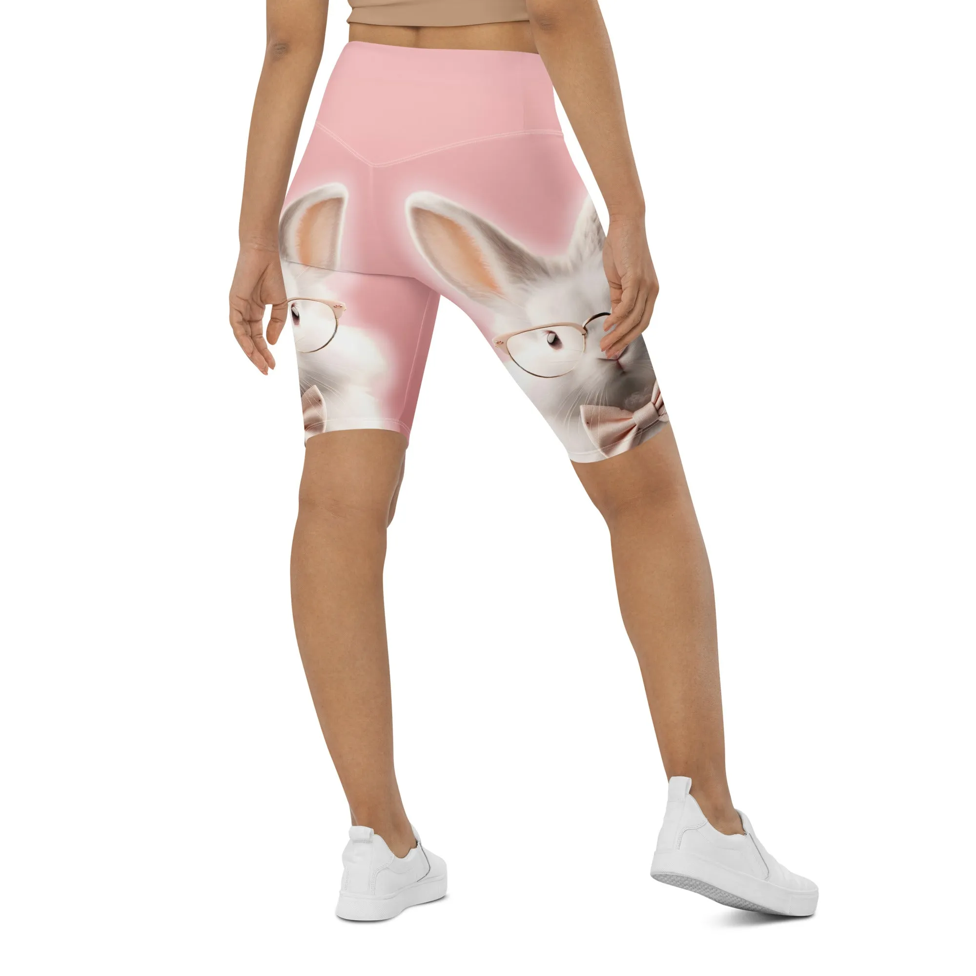 Cute Bunny Biker Shorts
