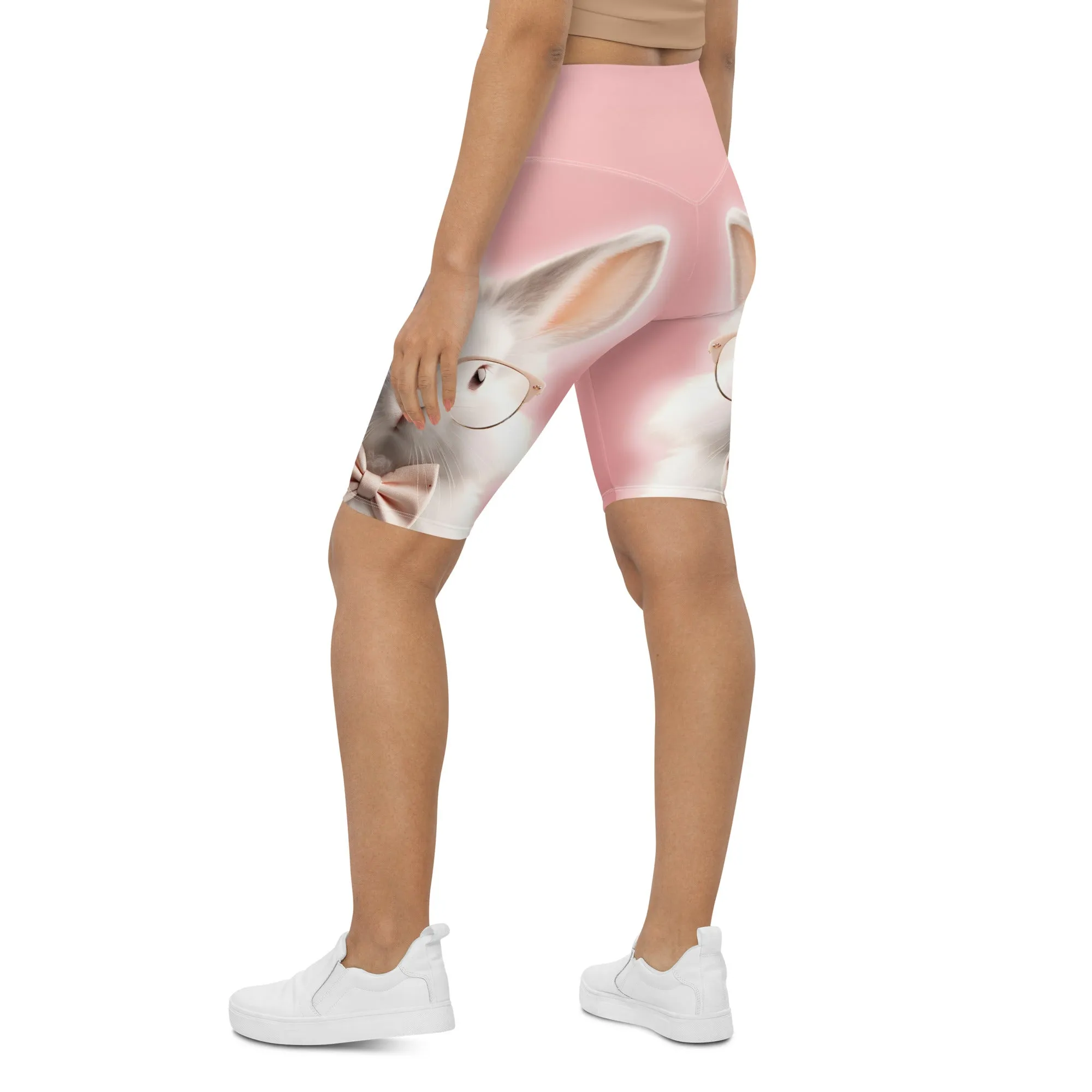 Cute Bunny Biker Shorts