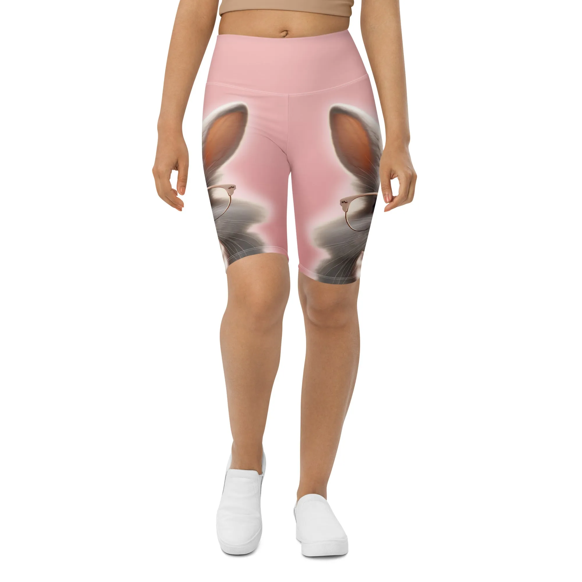 Cute Bunny Biker Shorts