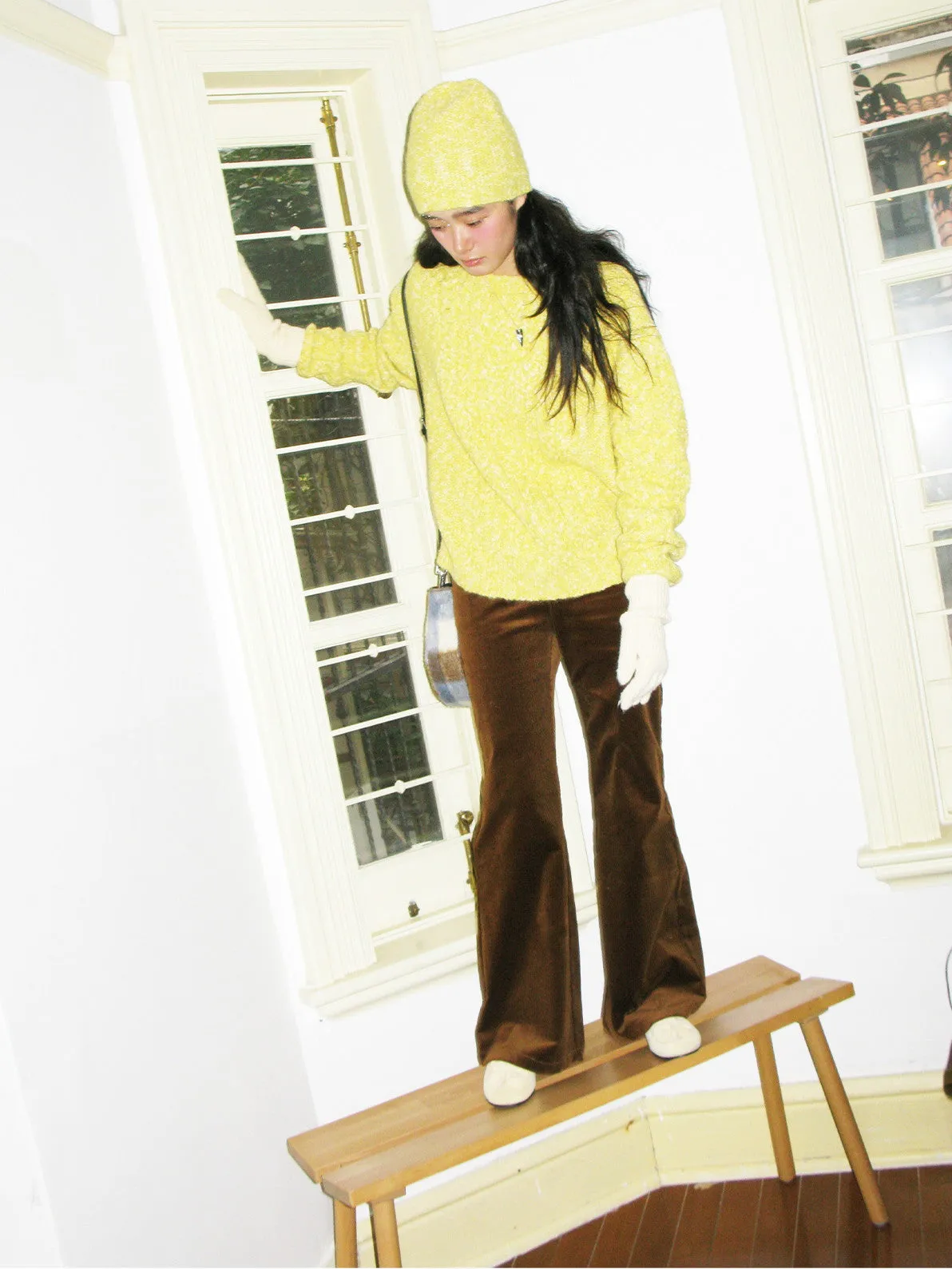 Cwer-Neck Vivid Vintage Simple Chic Cable-Knit