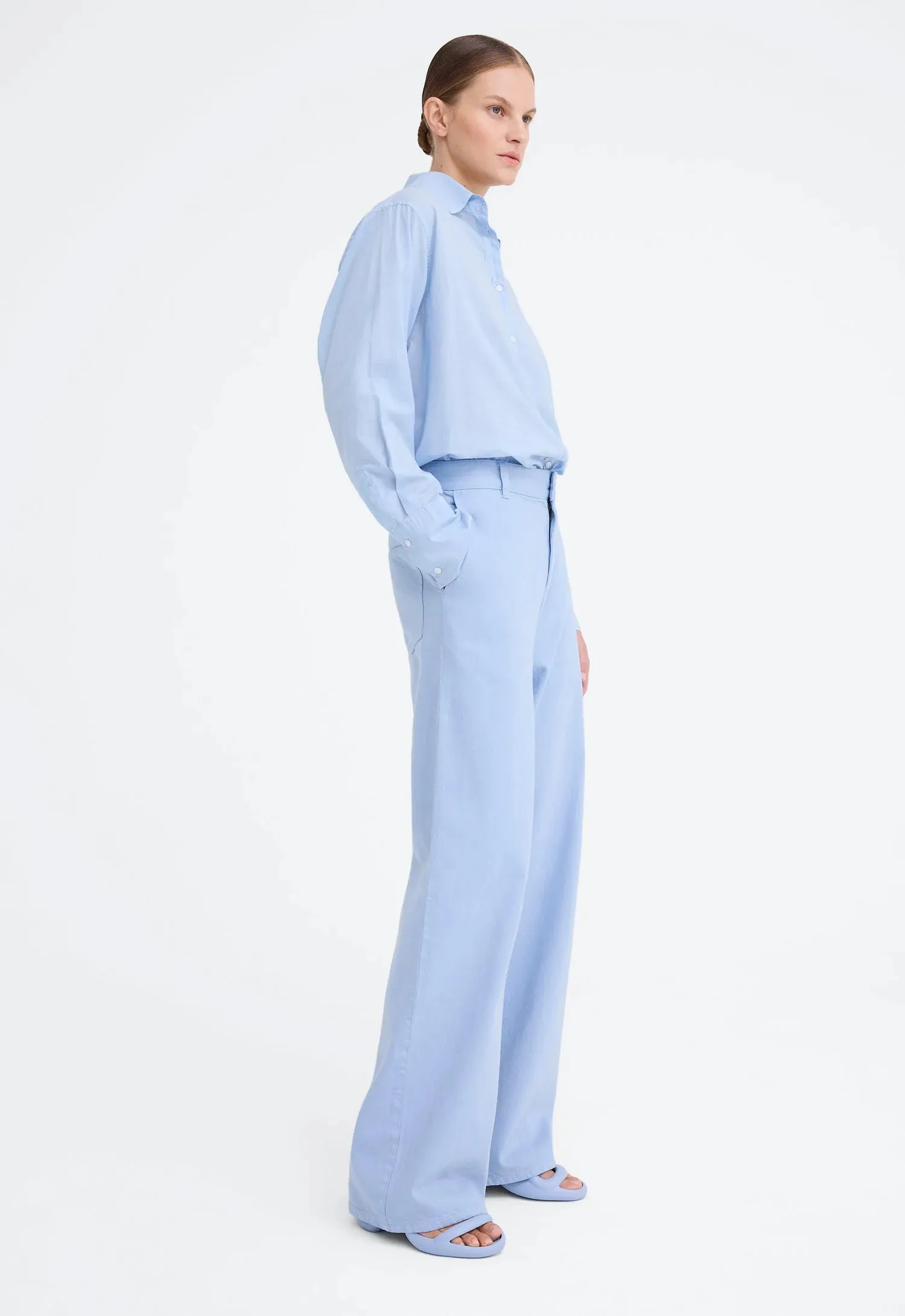 Derby Pant - Pale Blue Denim