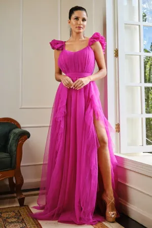 Elisabelle Runway Graceful Tulle Maxi Dress