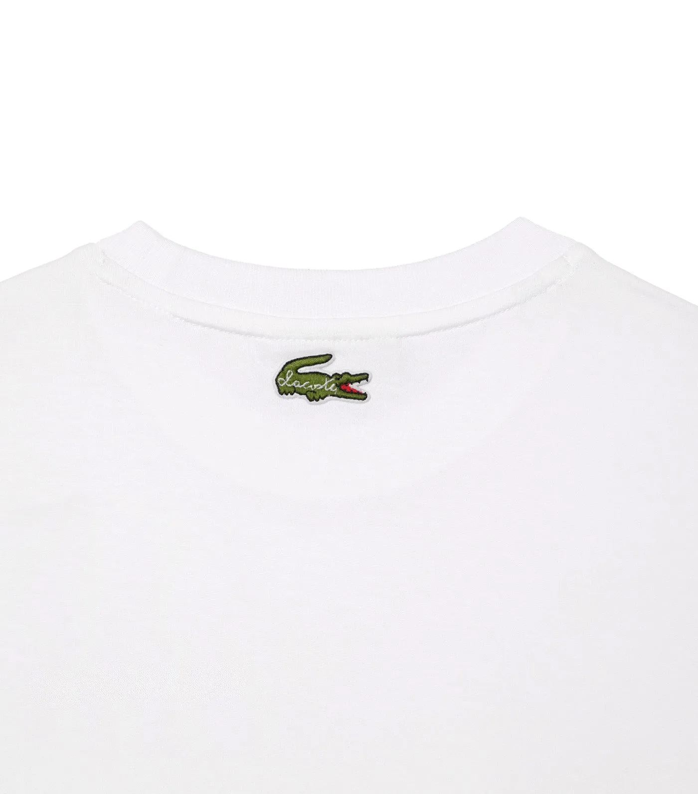 Embroidery Detail Jersey T-shirt White