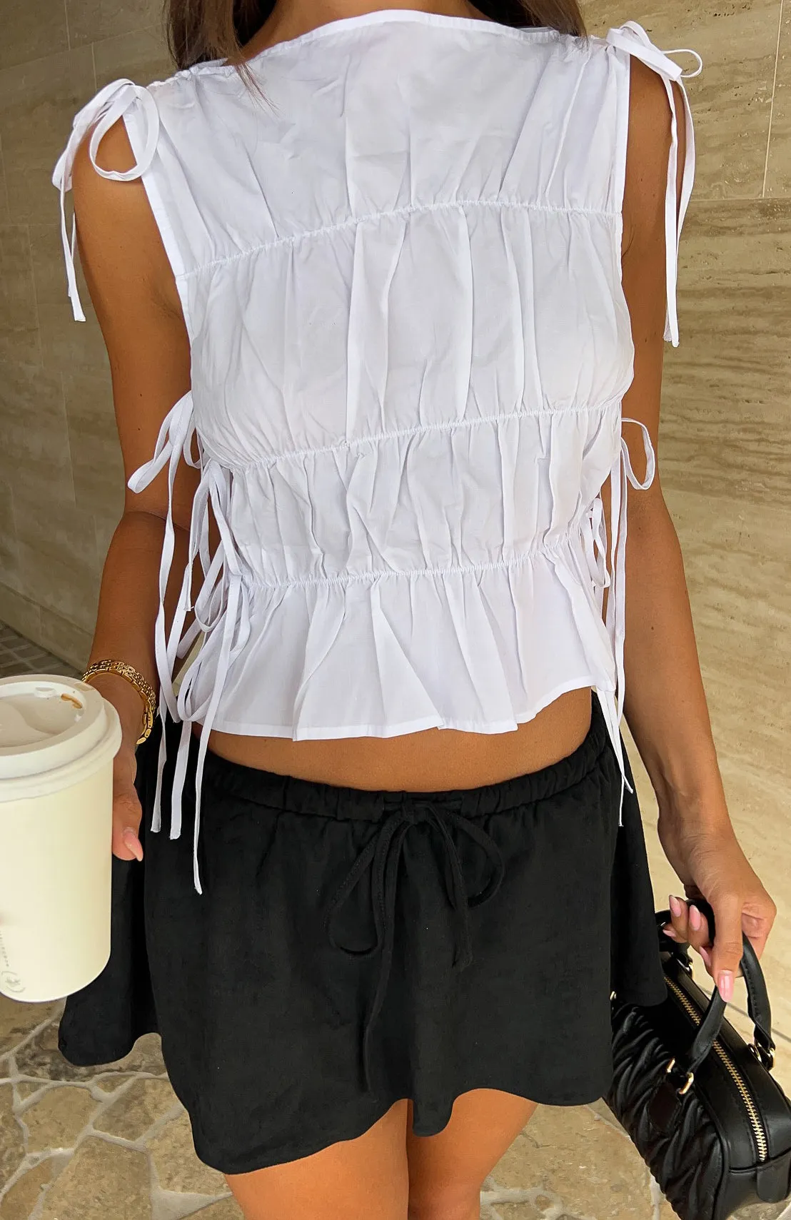 Fall For Me Mini Skort Black