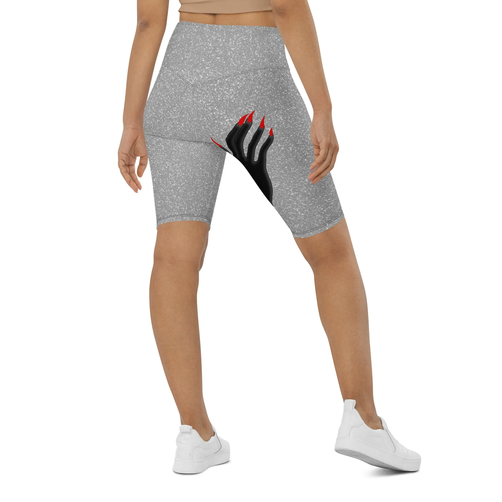 Hand Illusion Biker Shorts