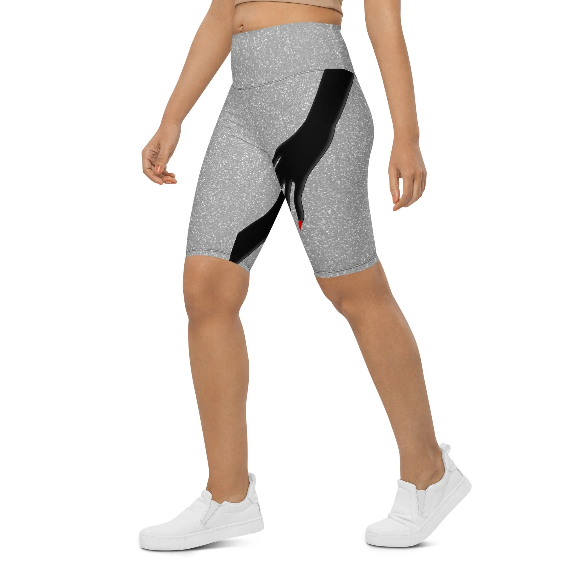 Hand Illusion Biker Shorts