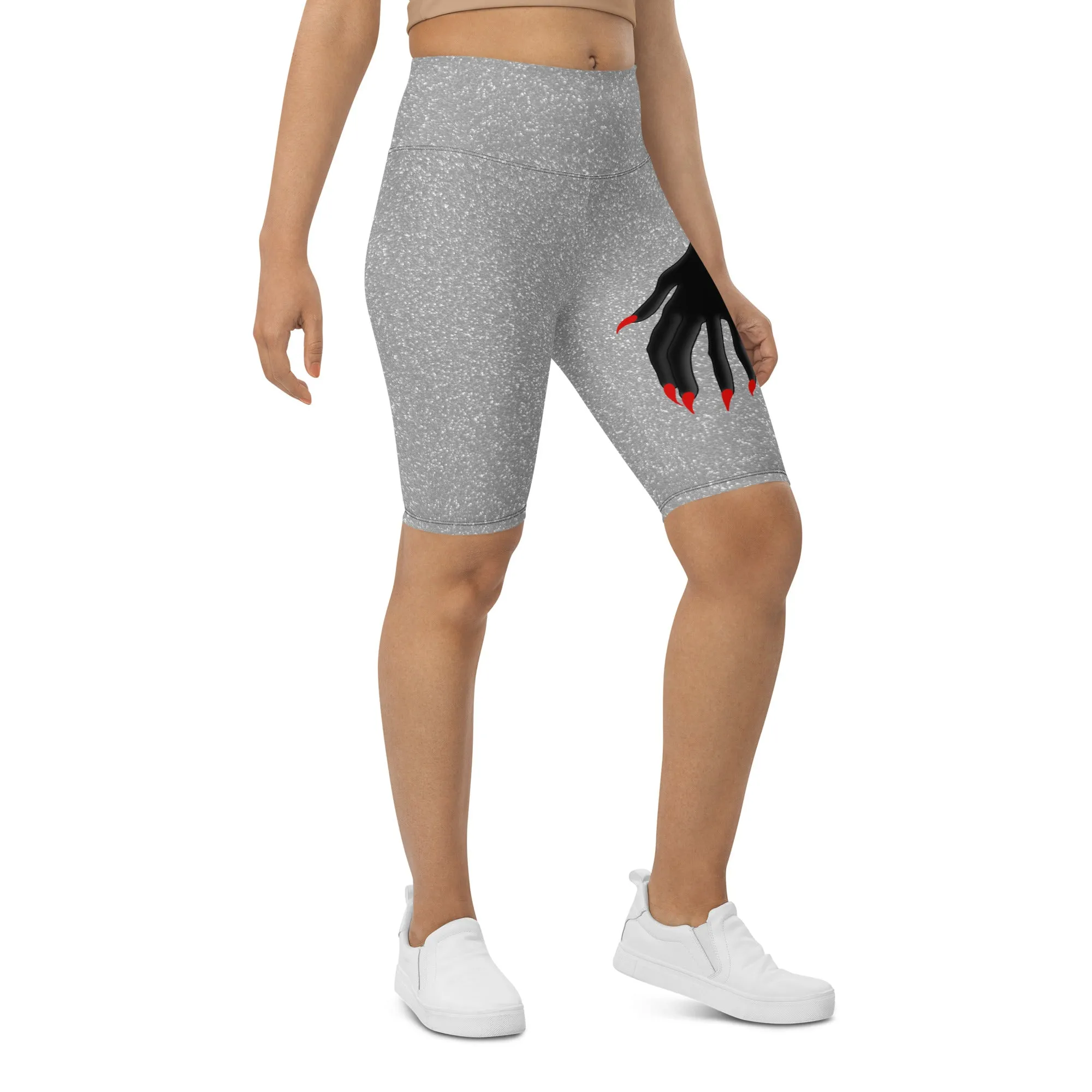 Hand Illusion Biker Shorts