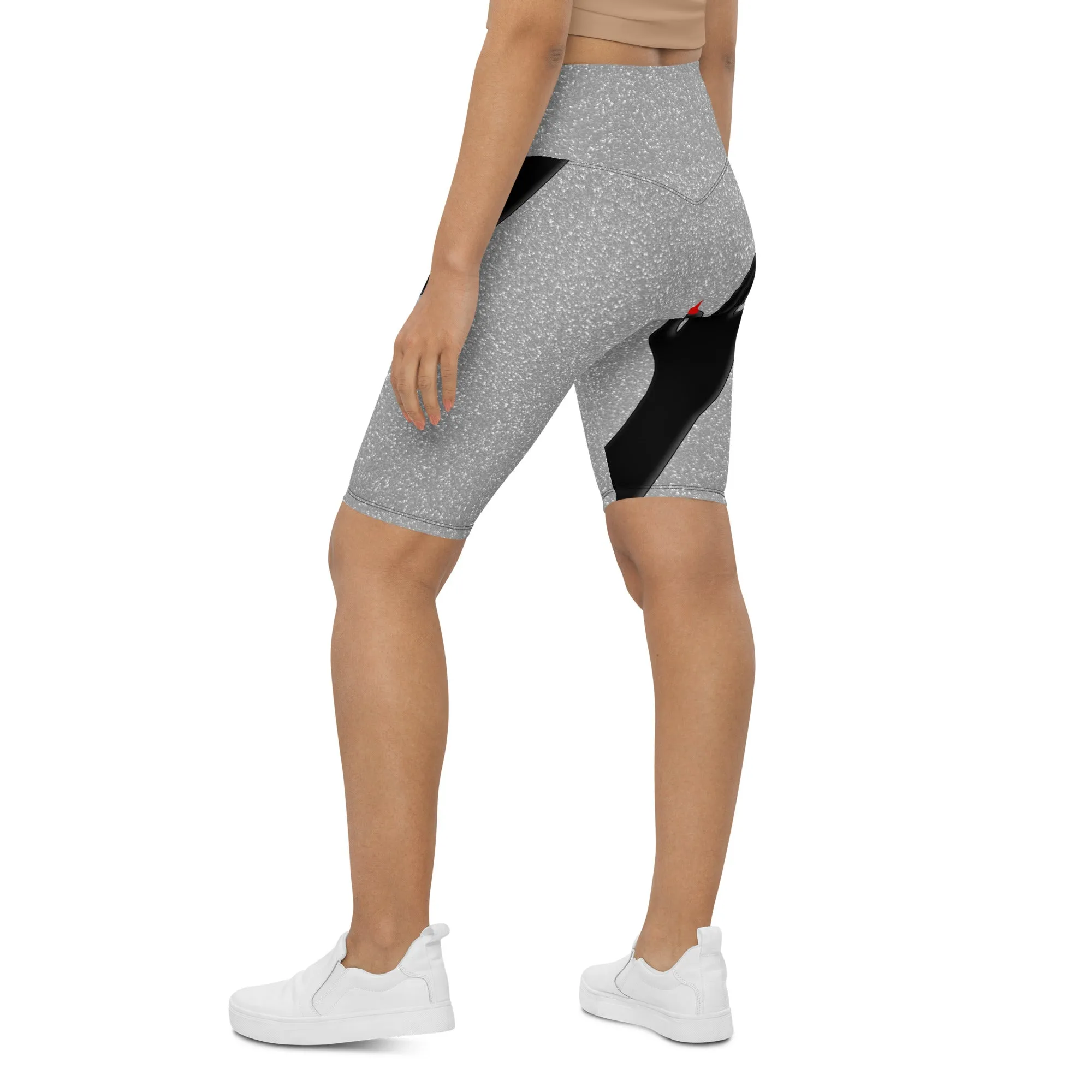 Hand Illusion Biker Shorts