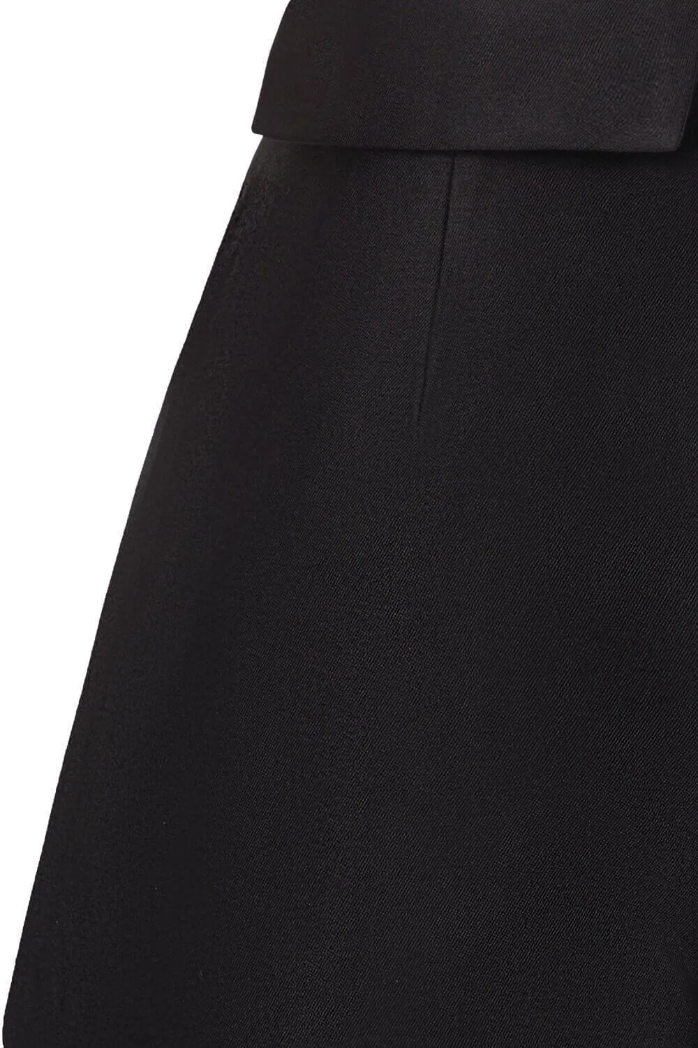 Hebe Draped Taffeta Thigh Length Shorts