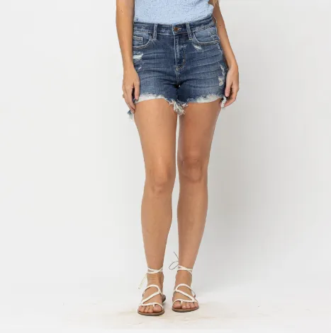 JB HW DESTROYED HEM SHORTS
