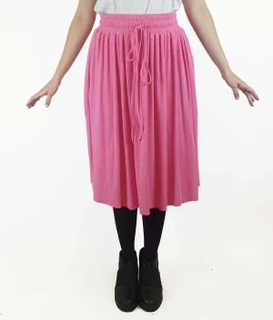 Jericho Road pink ribbed cotton skirt size 10 (as new with tags)