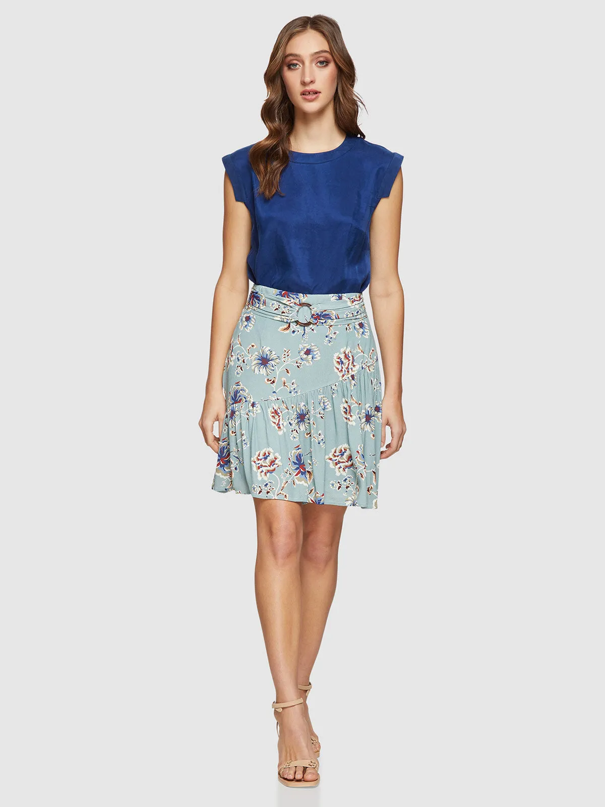 Kat Floral Printed Skirt