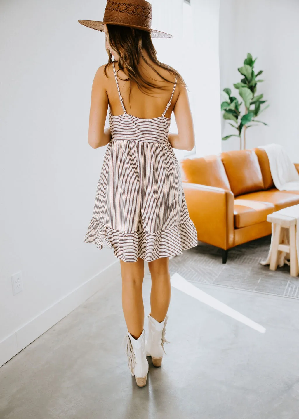 Korrine Striped Mini Dress