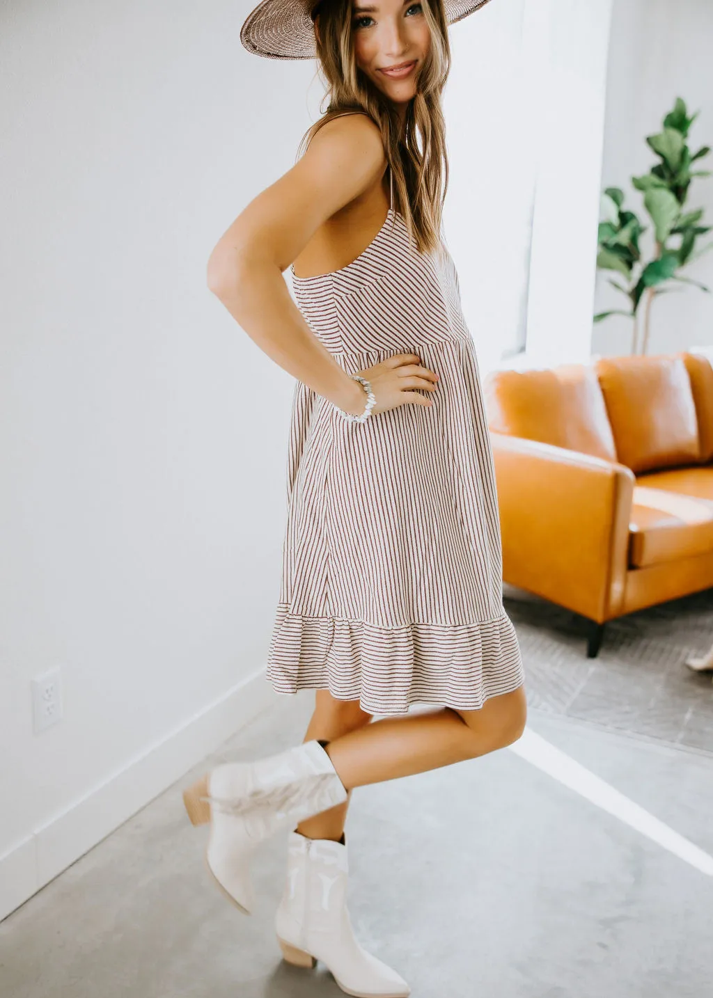Korrine Striped Mini Dress