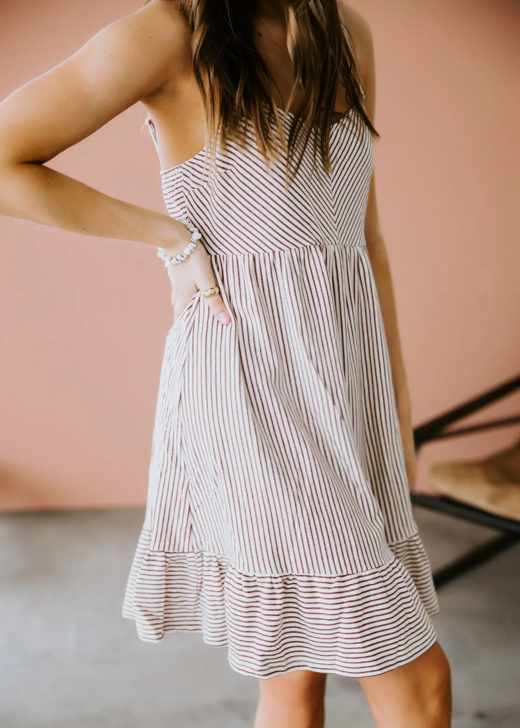 Korrine Striped Mini Dress