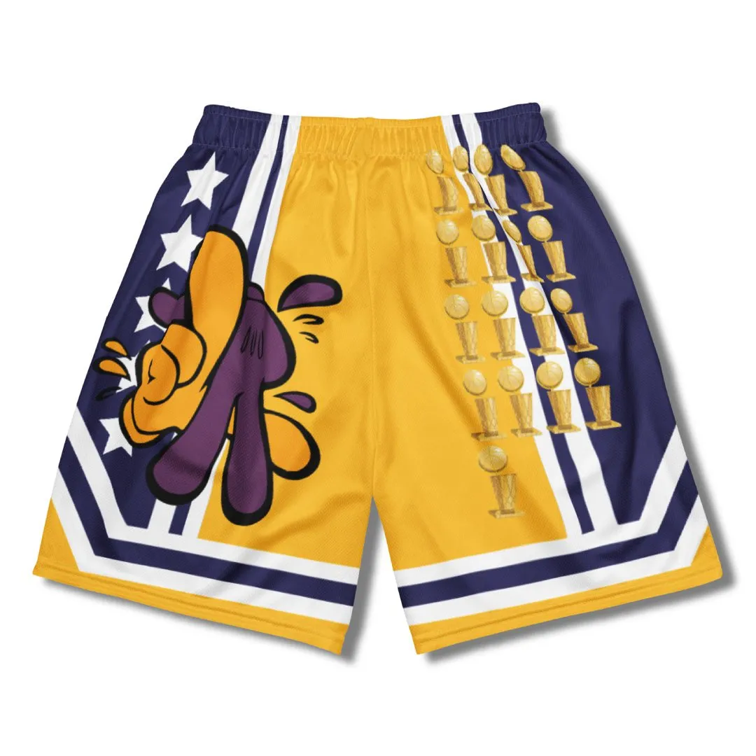 LA LA Land Los Angeles Basketball Mesh Shorts
