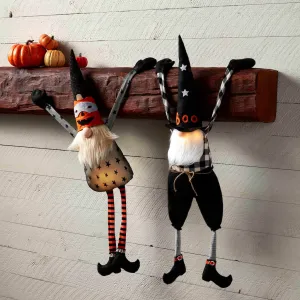 Light Up Dangle Arm Halloween Gnomes