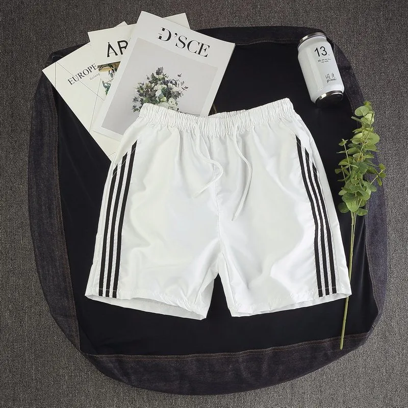 Men Summer Beach Pants Korean Loose Casual Shorts Trendy Teens All-Matching Bermuda Sporty Bermuda Shorts