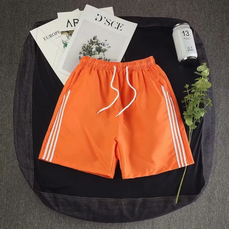 Men Summer Beach Pants Korean Loose Casual Shorts Trendy Teens All-Matching Bermuda Sporty Bermuda Shorts