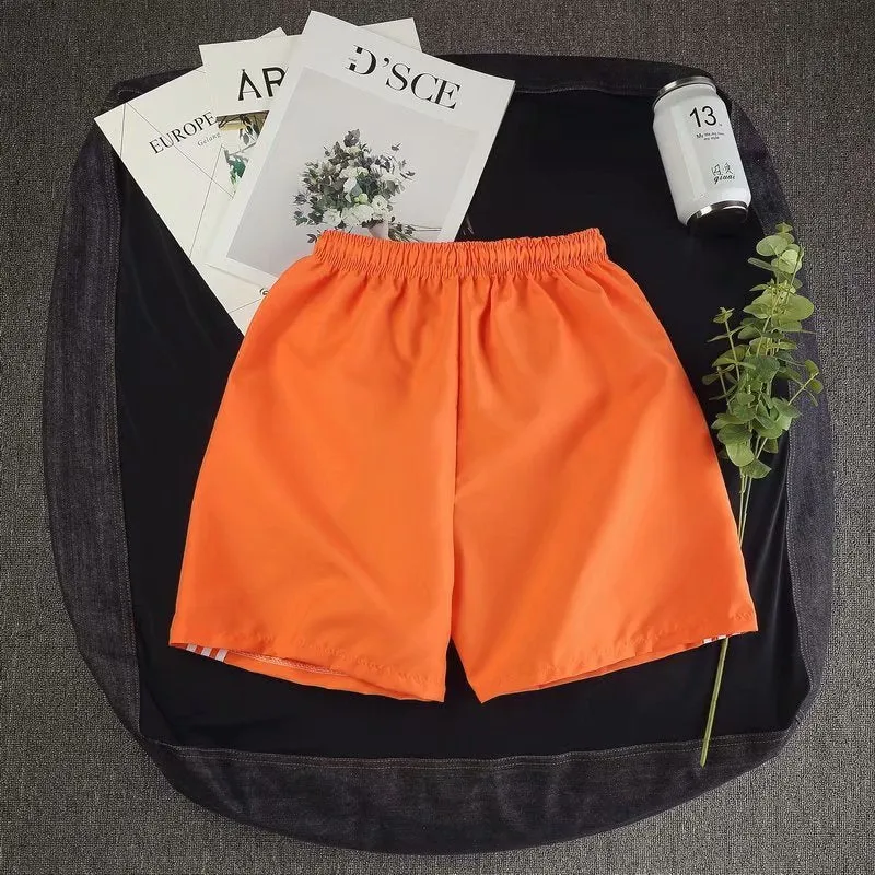 Men Summer Beach Pants Korean Loose Casual Shorts Trendy Teens All-Matching Bermuda Sporty Bermuda Shorts