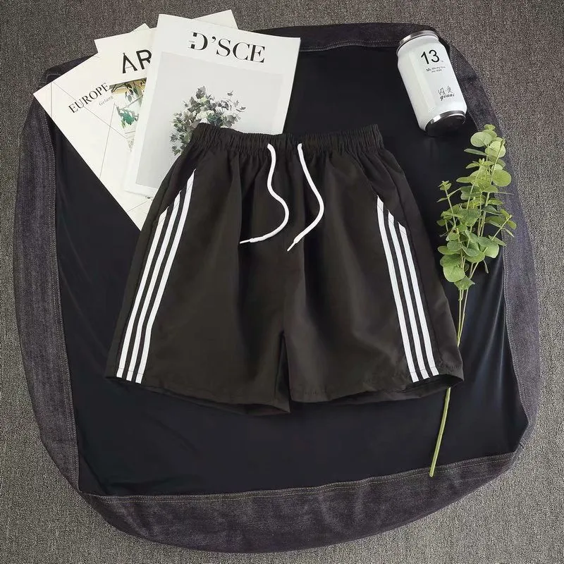 Men Summer Beach Pants Korean Loose Casual Shorts Trendy Teens All-Matching Bermuda Sporty Bermuda Shorts