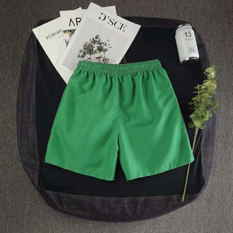Men Summer Beach Pants Korean Loose Casual Shorts Trendy Teens All-Matching Bermuda Sporty Bermuda Shorts
