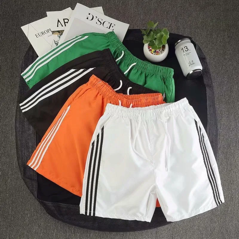 Men Summer Beach Pants Korean Loose Casual Shorts Trendy Teens All-Matching Bermuda Sporty Bermuda Shorts